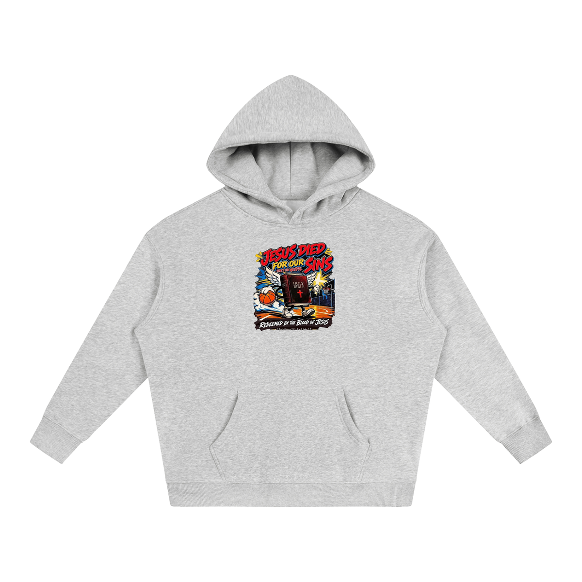 Jesus died for our sins that's the gospel redeemed by the blood of Jesus 1 Corinthians 15:1-3 . 1 John 1:7 Hoodie