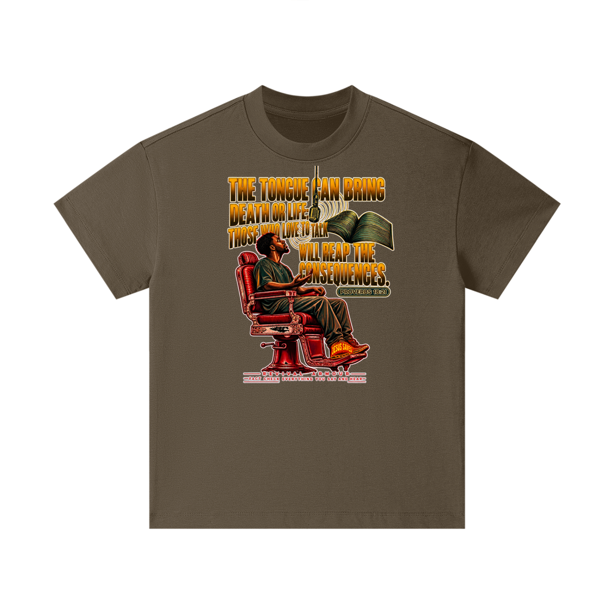 PROVERBS 18:21 NLT Kids T-Shirt
