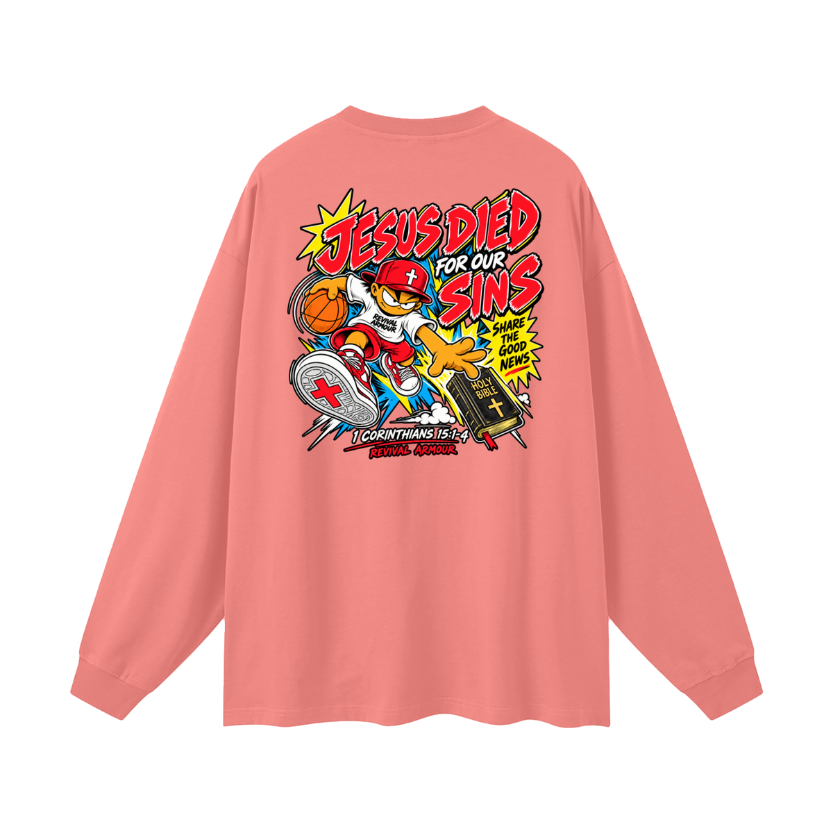 REVIVAL EST. 2026 ARMOUR JESUS DIED FOR OUR SINS Long Sleeve T-Shirt