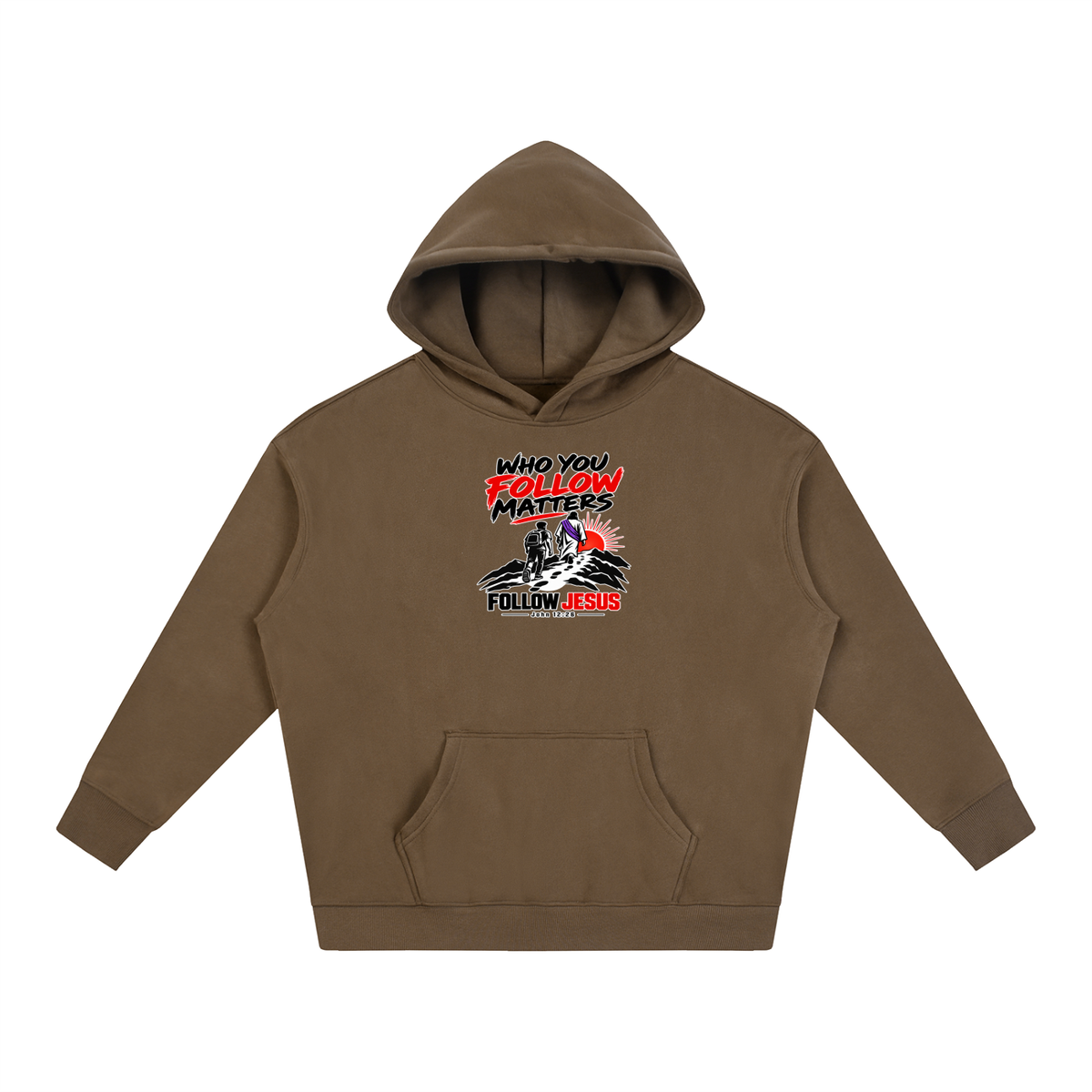 WHO FOLLOW MATTERS FOLLOW JESUS - JOHN 12:26 - Hoodie