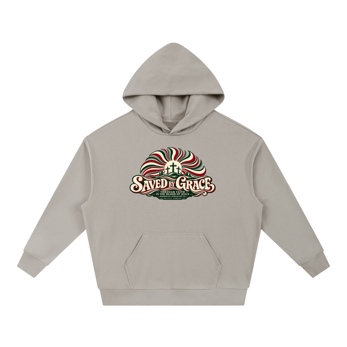 SAVED BY GRACE THROUGH FAITH IN THE BLOOD OF JESUS INSPIRED BY EPHESIANS 2:8 Hoodie