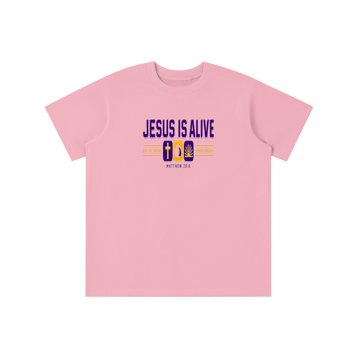 JESUS IS ALIVE CAST OUT DEMONS ON MICHAELJPHELPS.NET youth T-shirt