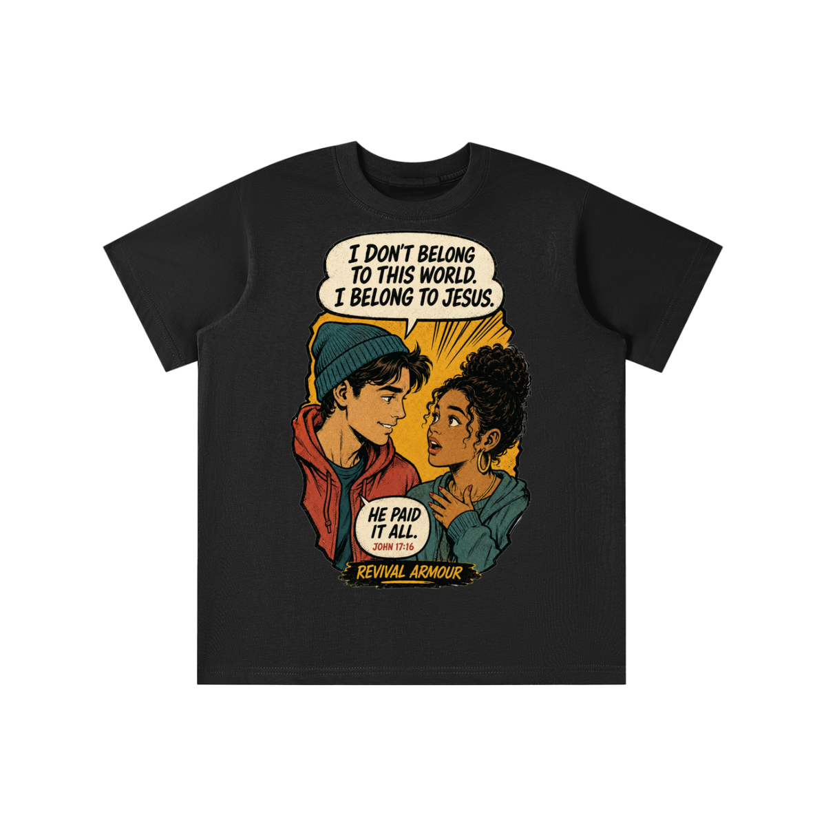 John 17:16 inspired youth T-shirt