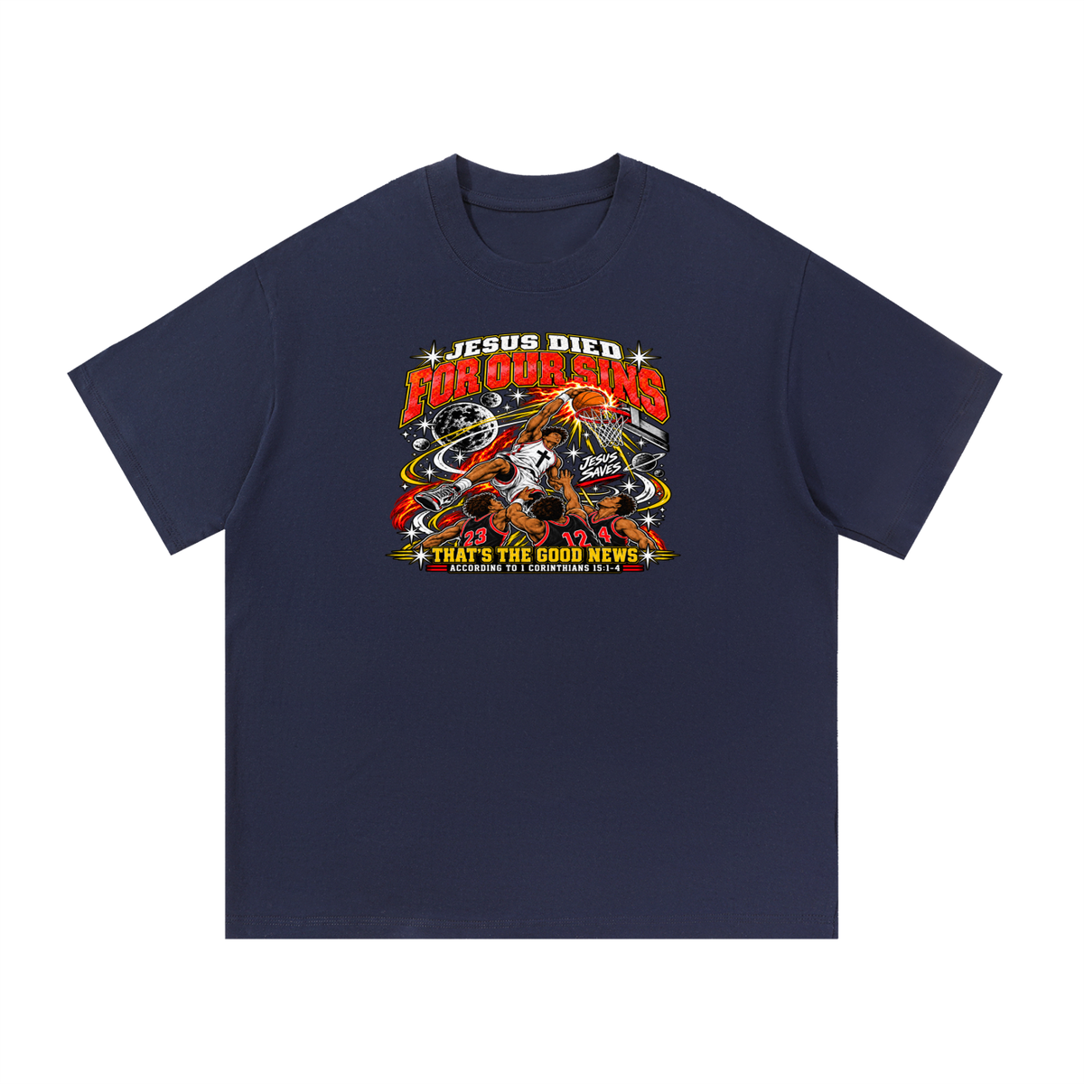 Jesus died for our sins that's the good news according to 1 Corinthians 15:1-4  T-Shirt