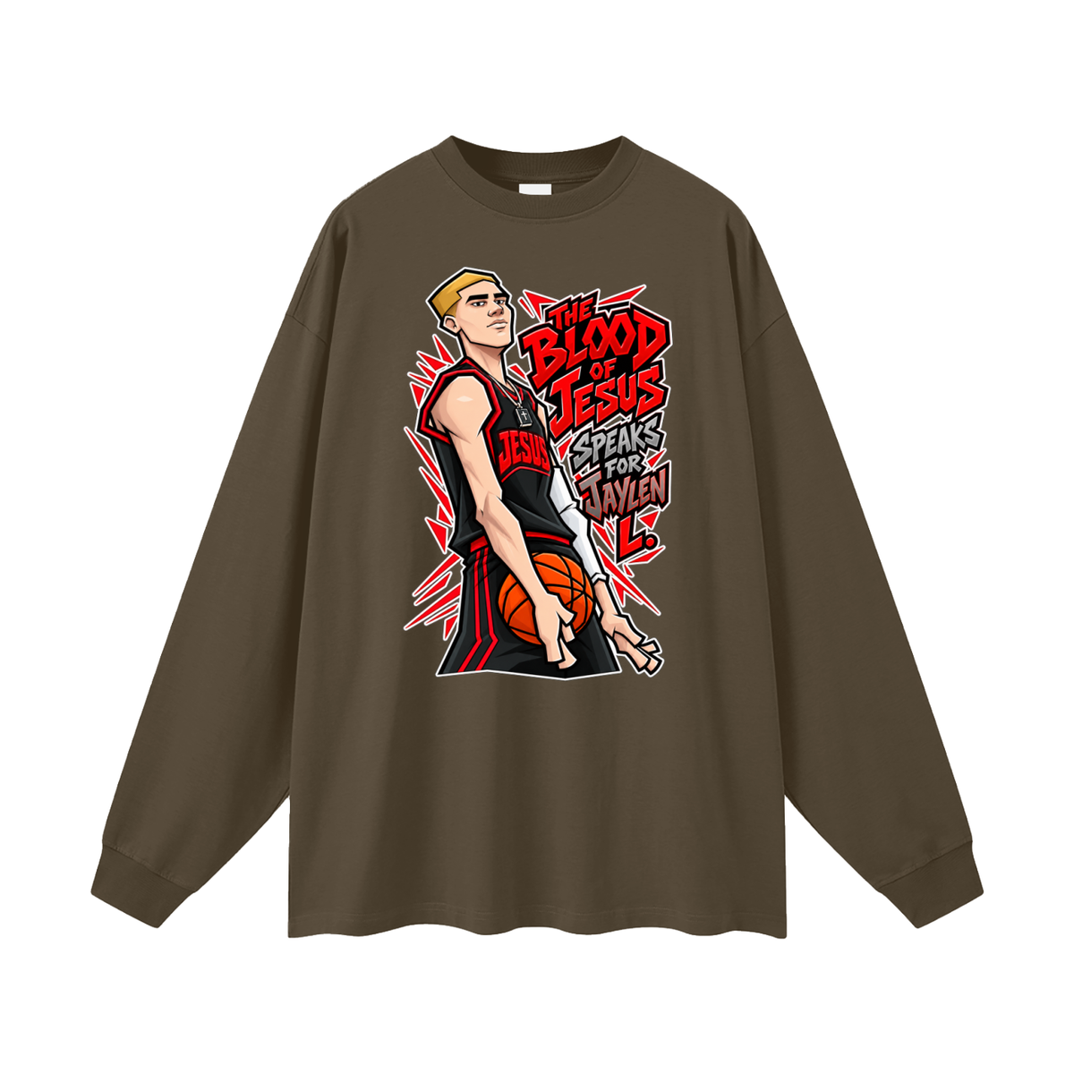 THE BLOOD OF JESUS SPEAKS FOR JAYLEN L. Long Sleeve T-Shirt