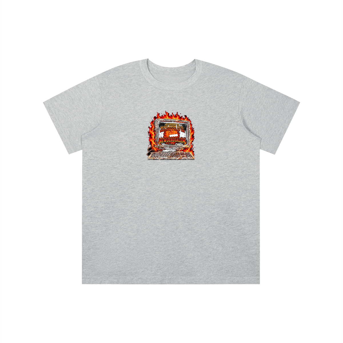 ACCORDING TO REVELATION 22:15, DOGS DON'T GO TO THE NEW JERUSALEM youth T-shirt