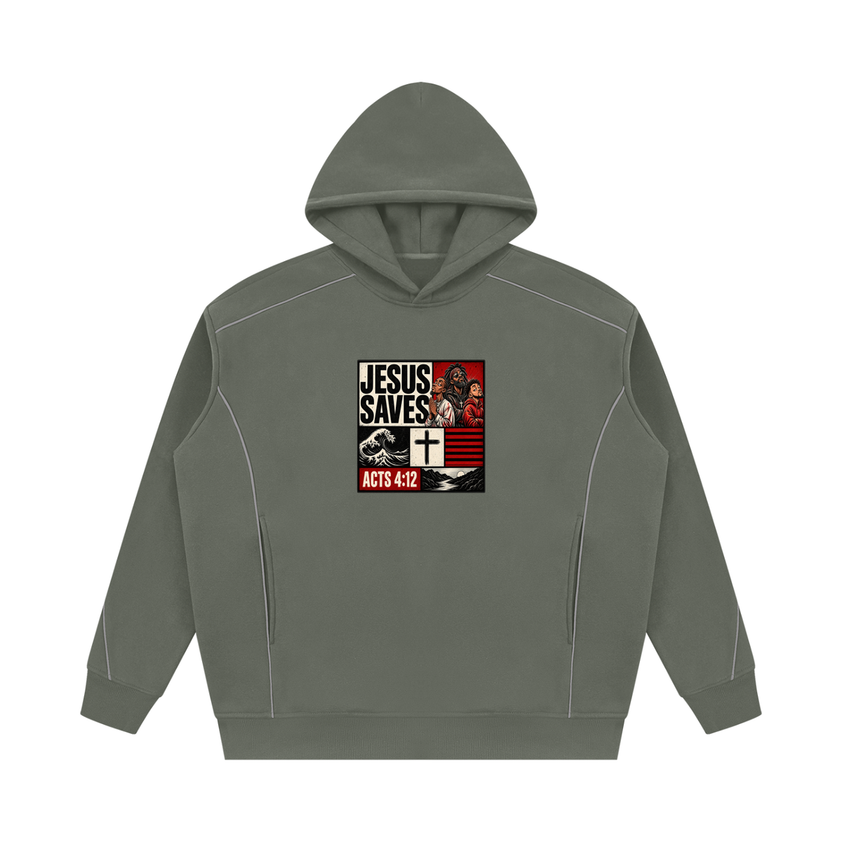 Jesus Saves Acts 4:12 Hoodie