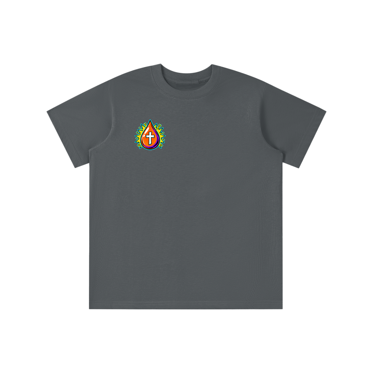 JESUS DIED ONCE BACKED UP BY Romans 6:9-10 youth T-shirt
