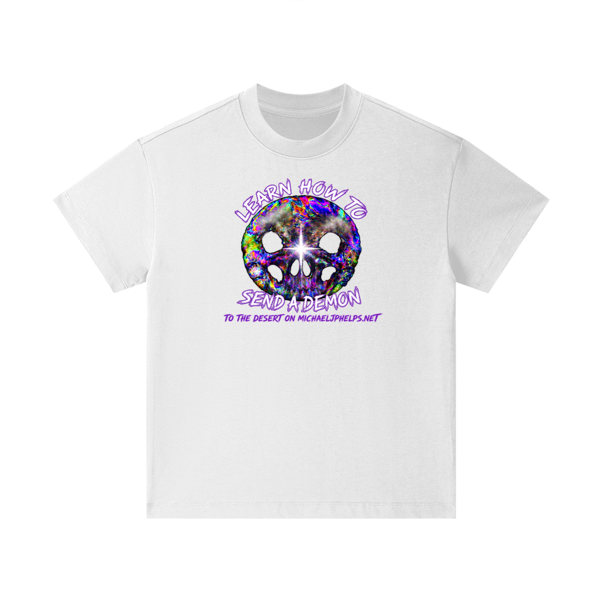 LEARN HOW TO SEND A DEMON TO THE DESERT ON MICHAELJPHELPS.NET Kids T-Shirt