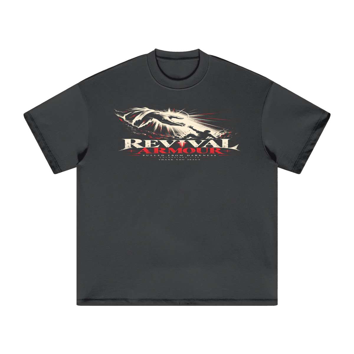 REVIVAL ARMOUR -PULLED FROM DARKNESS- -1 COLOSSIANS 1:13- T-Shirt
