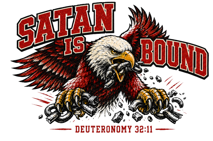 SATAN IS BOUND - DEUTERONOMY 32:11 - Kids T-Shirt