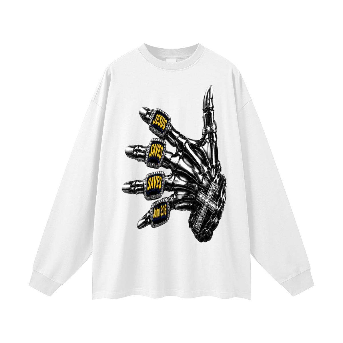 Jesus saves saves John 3:16 Long Sleeve T-Shirt