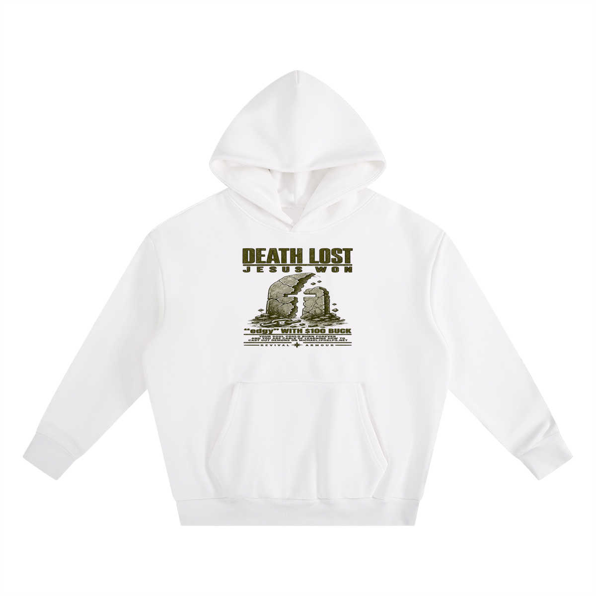 DEATH LOST JESUS WON "edgy" WITH $100 BUCK YOUR SOUL COULD BURN FOREVER AND YOU ARE CABLE OF LEARNING HOW TO CAST OUT DEMONS ON MICHAELJPHELPS.NET Hoodie