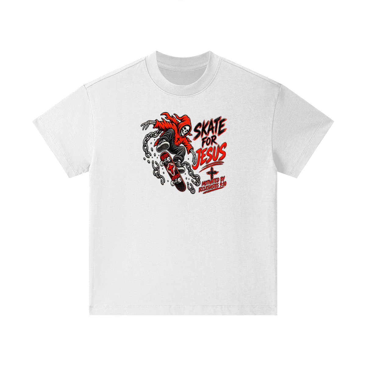 SKATE FOR JESUS MOTIVATED BY ECCLESIASTES 9:10 Kids T-Shirt