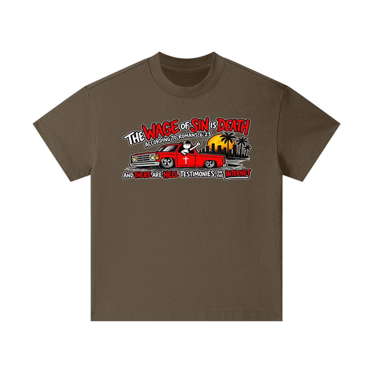 THE WAGE OF SINS IS DEATH ACCORDING TO ROMANS 6:23 AND THERE ARE HELL TESTIMONIES ON THE INTERNET Kids T-Shirt