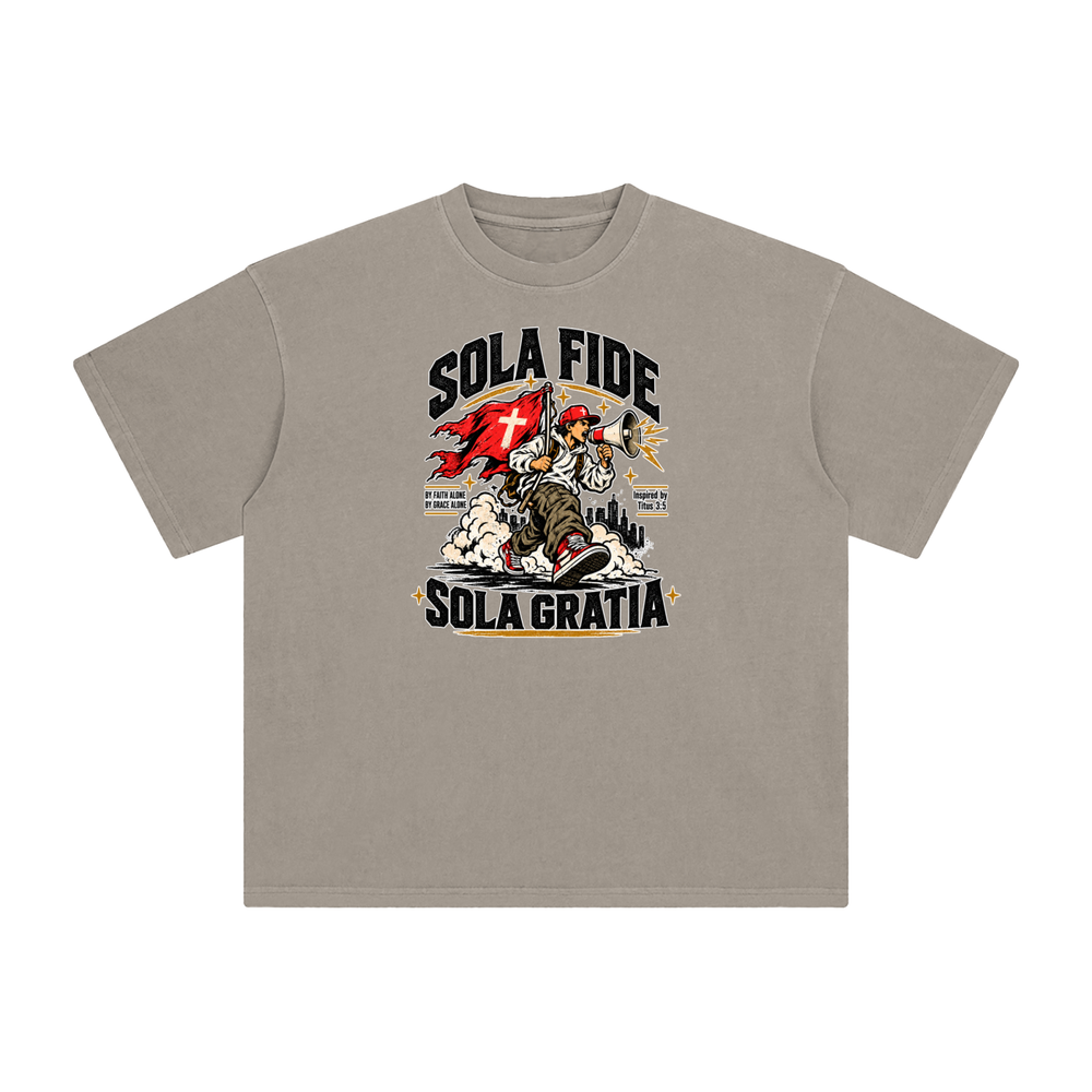 "Sola Fide / Sola Gratia" – Latin for "Faith Alone / Grace Alone." T-Shirt