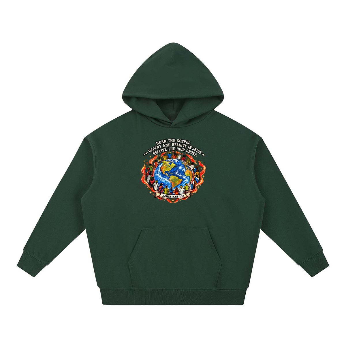 Hear the Gospel > repent and believe in Jesus > Receive the Holy Ghost Hoodie