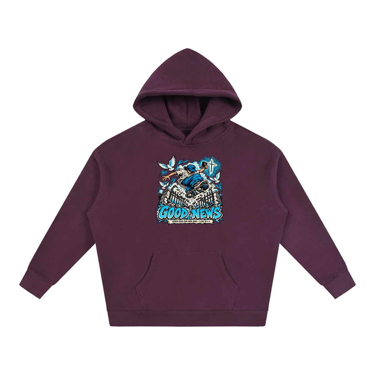 GOOD NEWS JESUS DIED FOR OUR SINS - 1 COR. 15:1-4 *that's not a quote Hoodie
