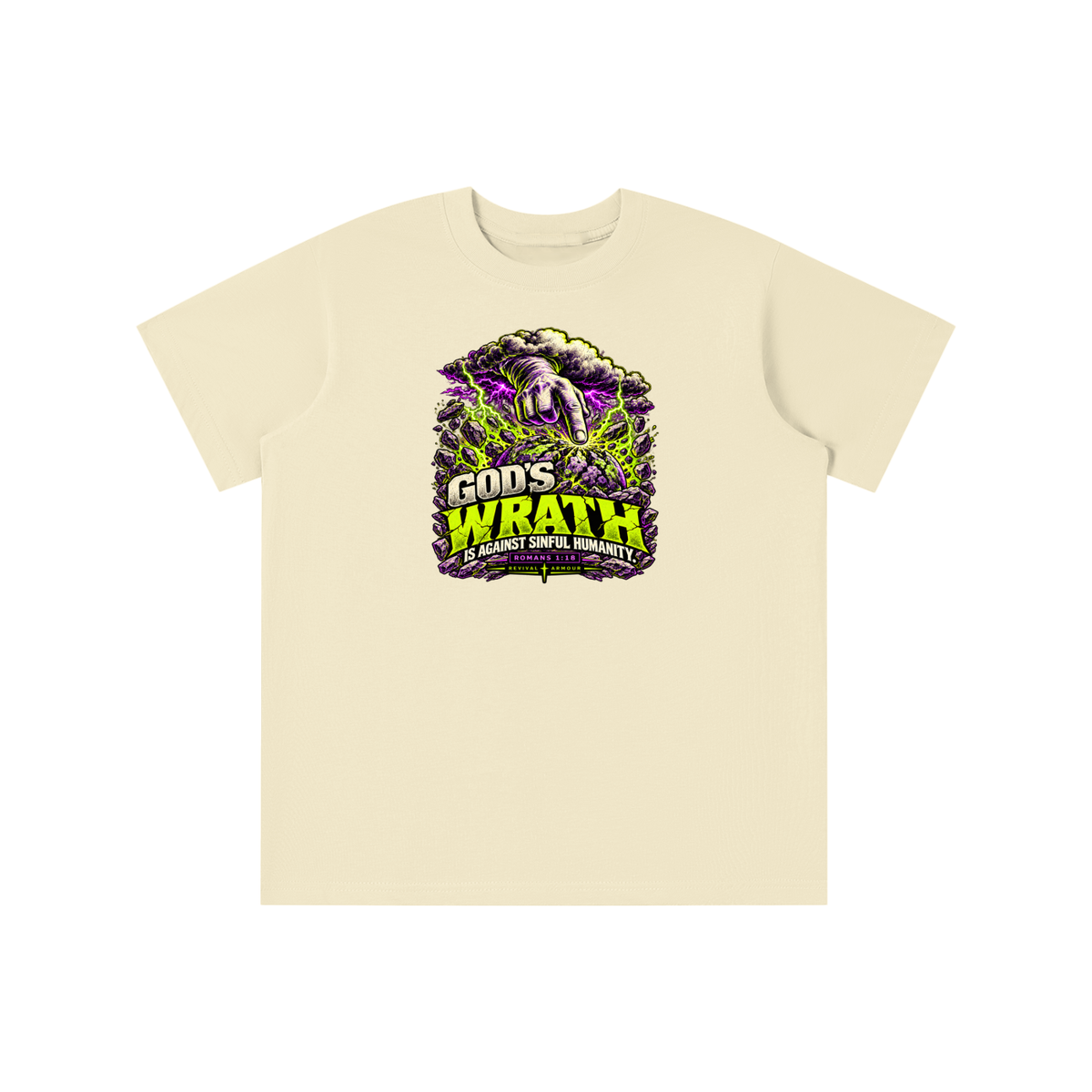 GOD'S WRATH IS AGAINST SINFUL HUMANITY [ROMANS 1:18] youth T-shirt