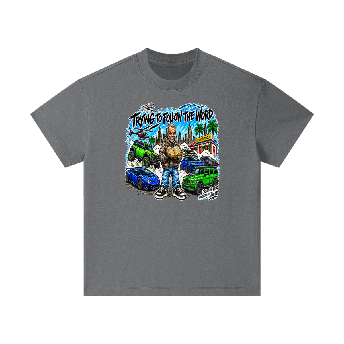 TRYING TO FOLLOW THE WORD Kids T-Shirt