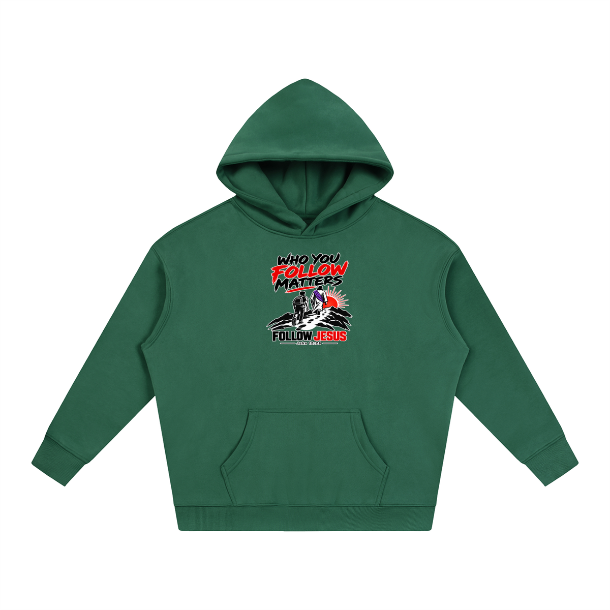 WHO FOLLOW MATTERS FOLLOW JESUS - JOHN 12:26 - Hoodie