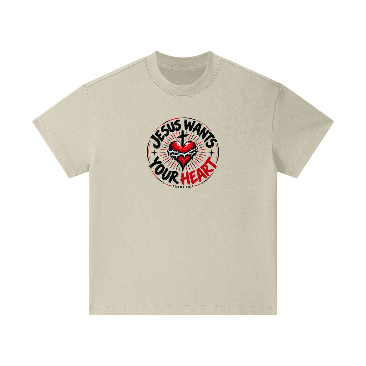 JESUS WANTS YOUR HEART - EZEKIEL 36:26 - Kids T-Shirt