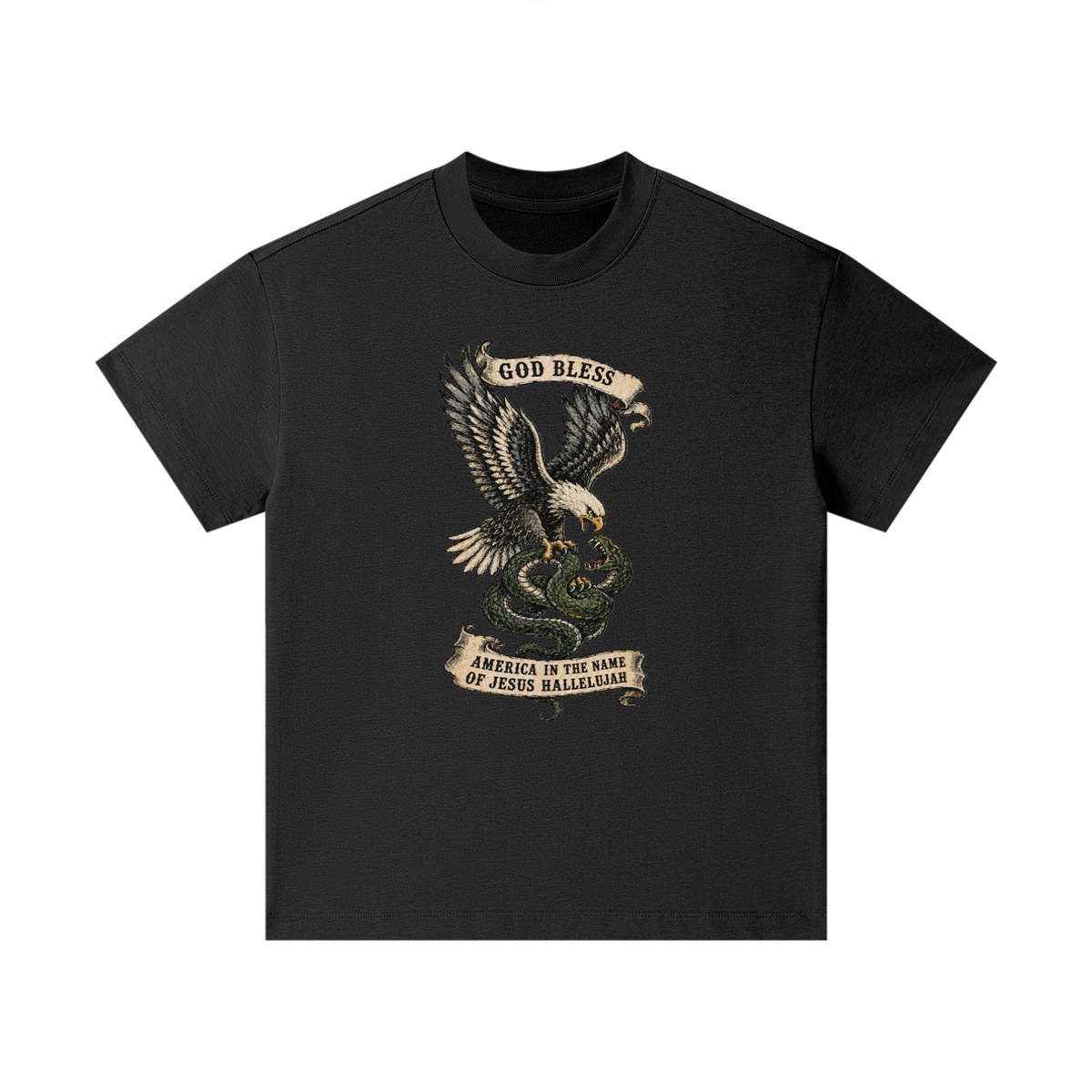 GOD BLESS AMERICA IN NAME OF JESUS HALLELUJAH Kids T-Shirt