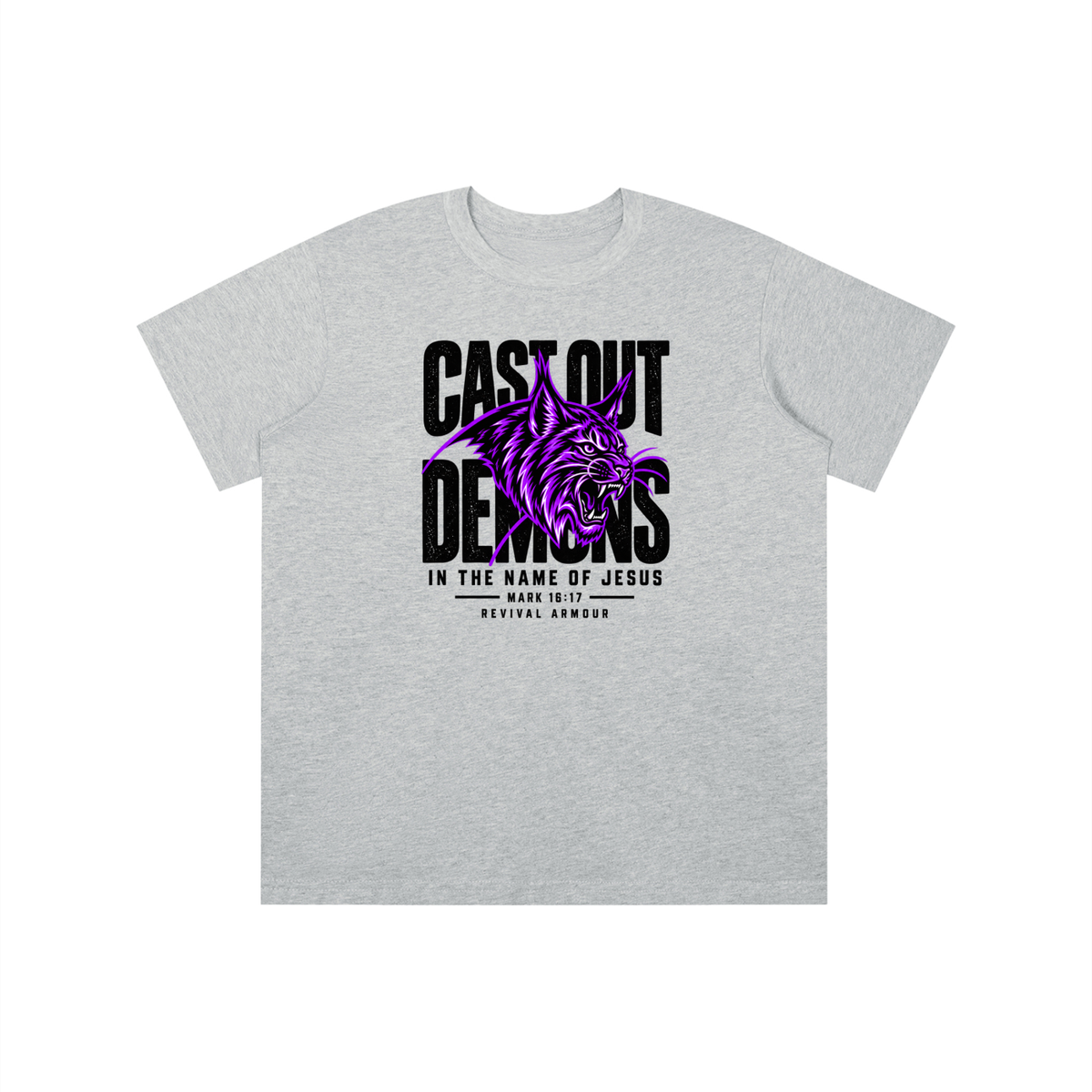 CAST OUT DEMONS IN THE NAME OF JESUS MARK 16:17 REVIVAL ARMOUR youth T-shirt