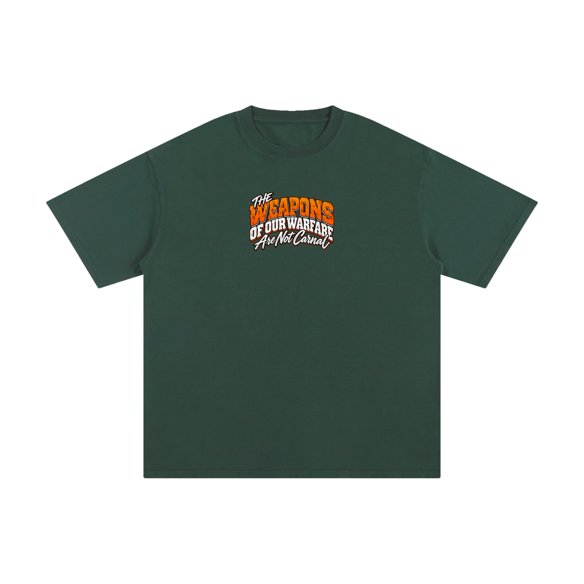 THE WEAPONS OF OUR WARFARE ARE NOT CARNAL HE IS COMMANDING EVIL SPIRITS TO LEAVE IN THE NAME OF JESUS - LUKE 10:19 - T-Shirt
