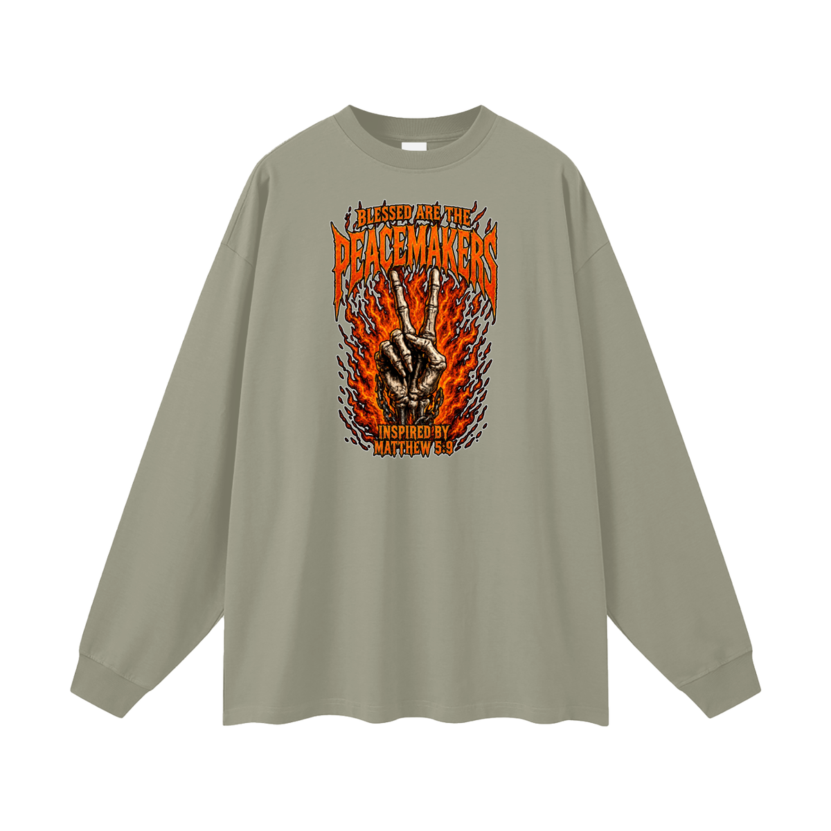 BLESSED ARE THE PEACEMAKERS INSPIRED BY MATTHEW 5:9 Long Sleeve T-Shirt