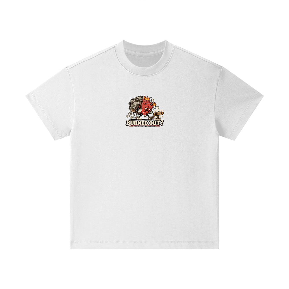 BURNED OUT? COME TO JESUS MATTHEW 11:28 Kids T-Shirt