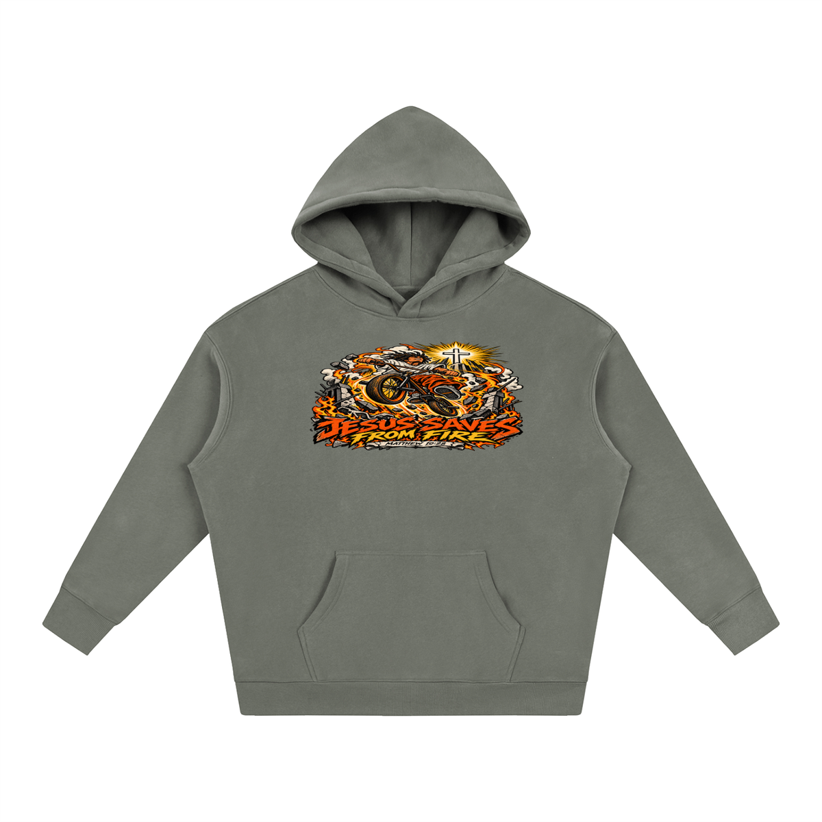 JESUS SAVES FROM FIRE Hoodie