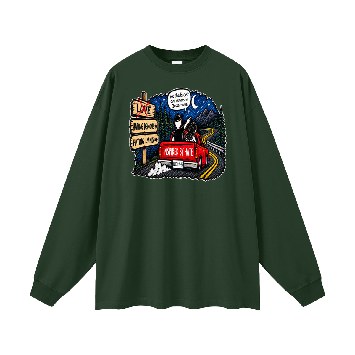 INSPIRED BY HATE Long Sleeve T-Shirt