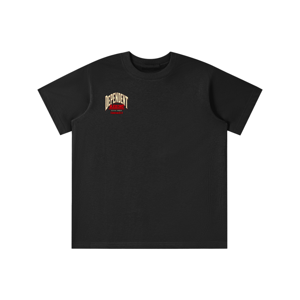 DEPENDANT ON JESUS CHRIST youth T-shirt