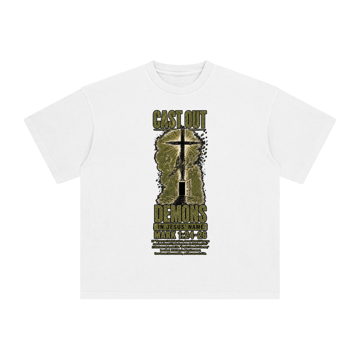 Mark 1:24-26 NLT T-Shirt