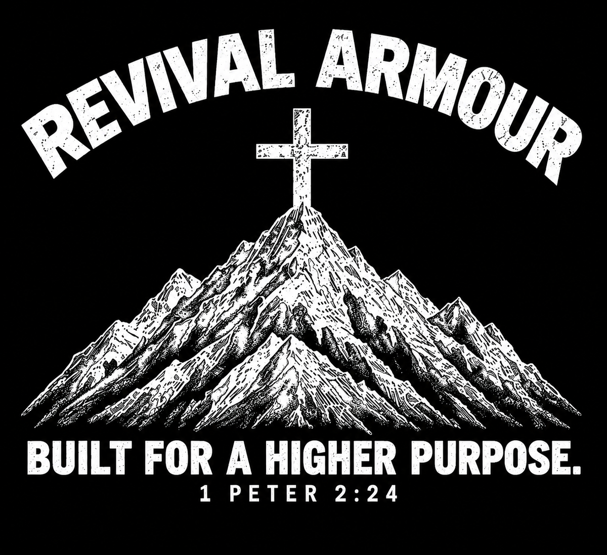 REVIVAL ARMOUR BUILT FOR A HIGHER PURPOSE. 1 PETER 2:24 youth Sweatpants