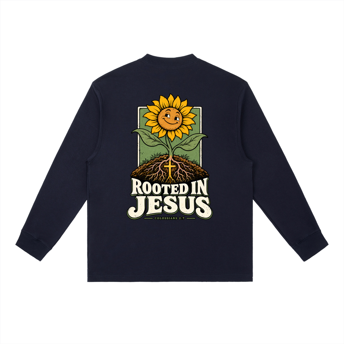 Rooted in Jesus Long-Sleeve T-Shirt