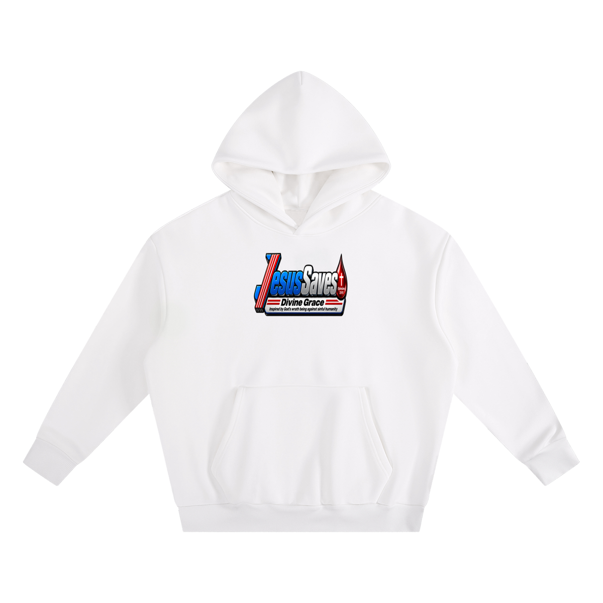 JESUS SVAES (EPHESIANS 2:8-9) DIVINE GRACE INSPIRED BY GOD'S WRATH BEING AGAINST SINFUL HUMANITY Hoodie