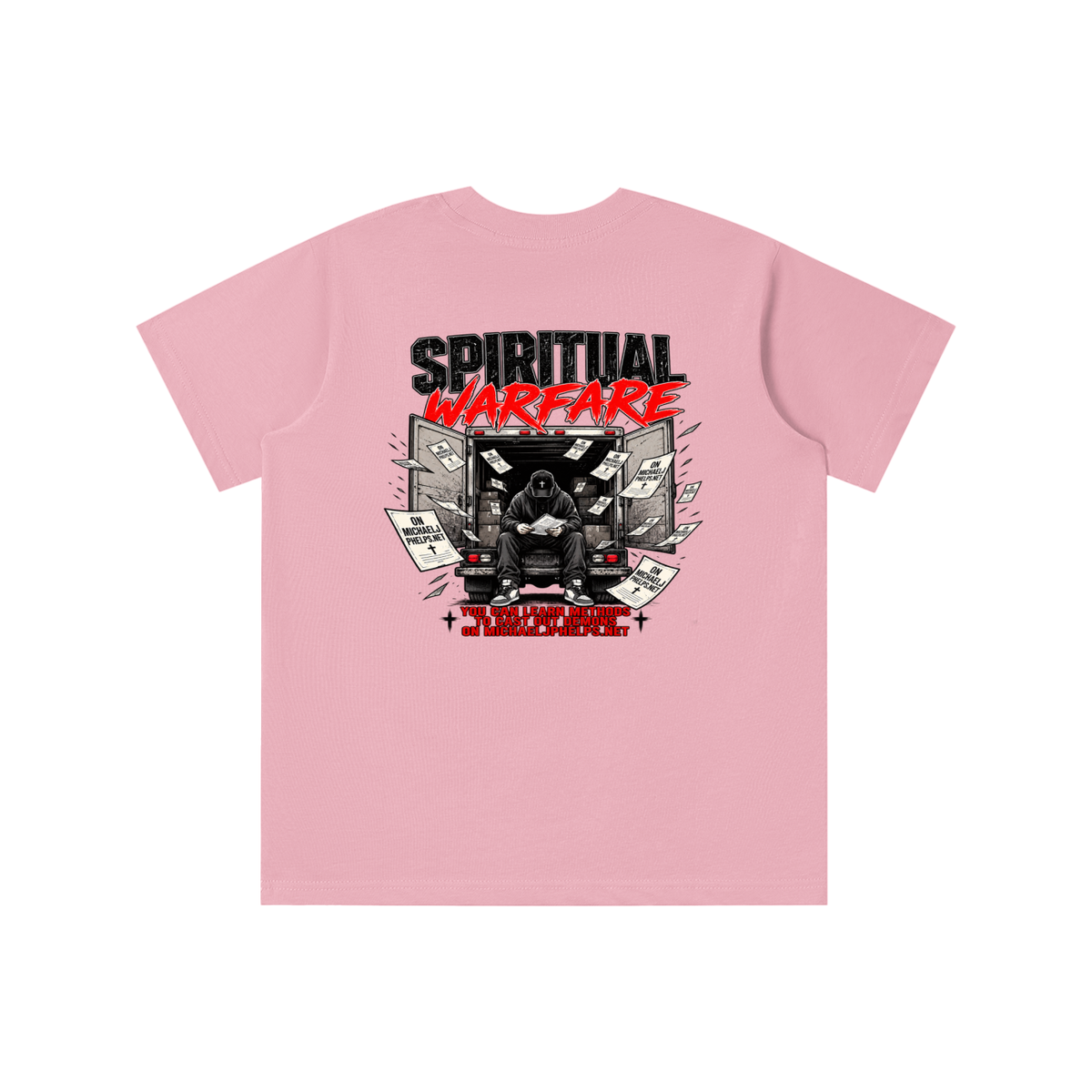 THE HOLY BIBLE THAT'S A GOOD BOOK SPIRITUAL WARFARE YOU CAN LEARN METHODS TO CAST OUT DEMONS ON MICHAELJPHELPS.NET youth T-shirt