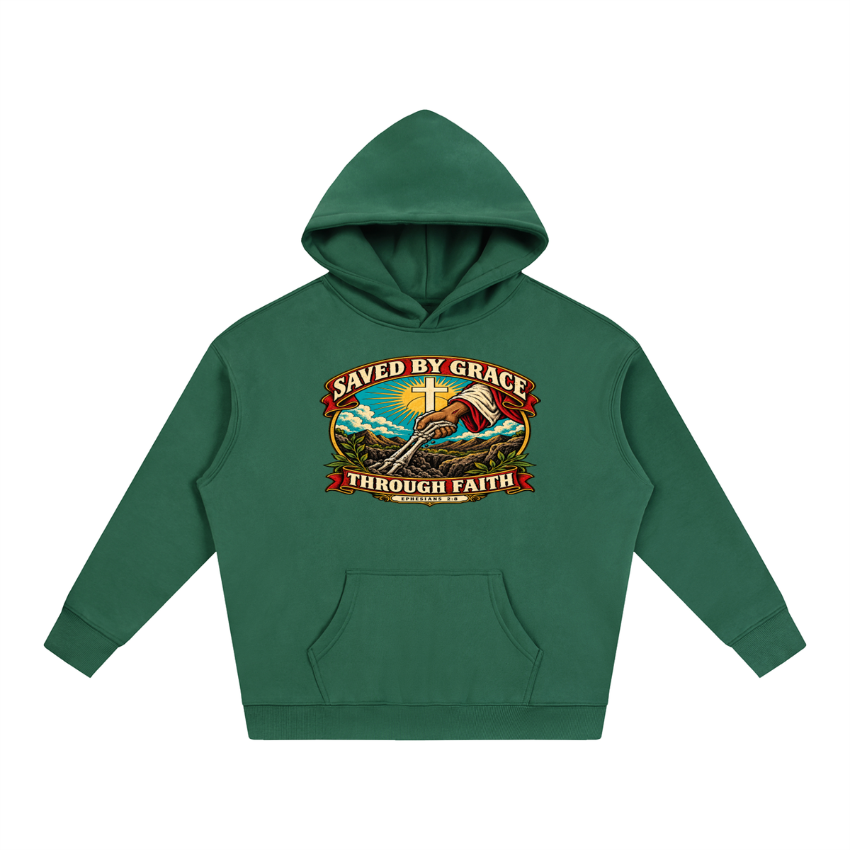 Saved by Grace through Faith Hoodie