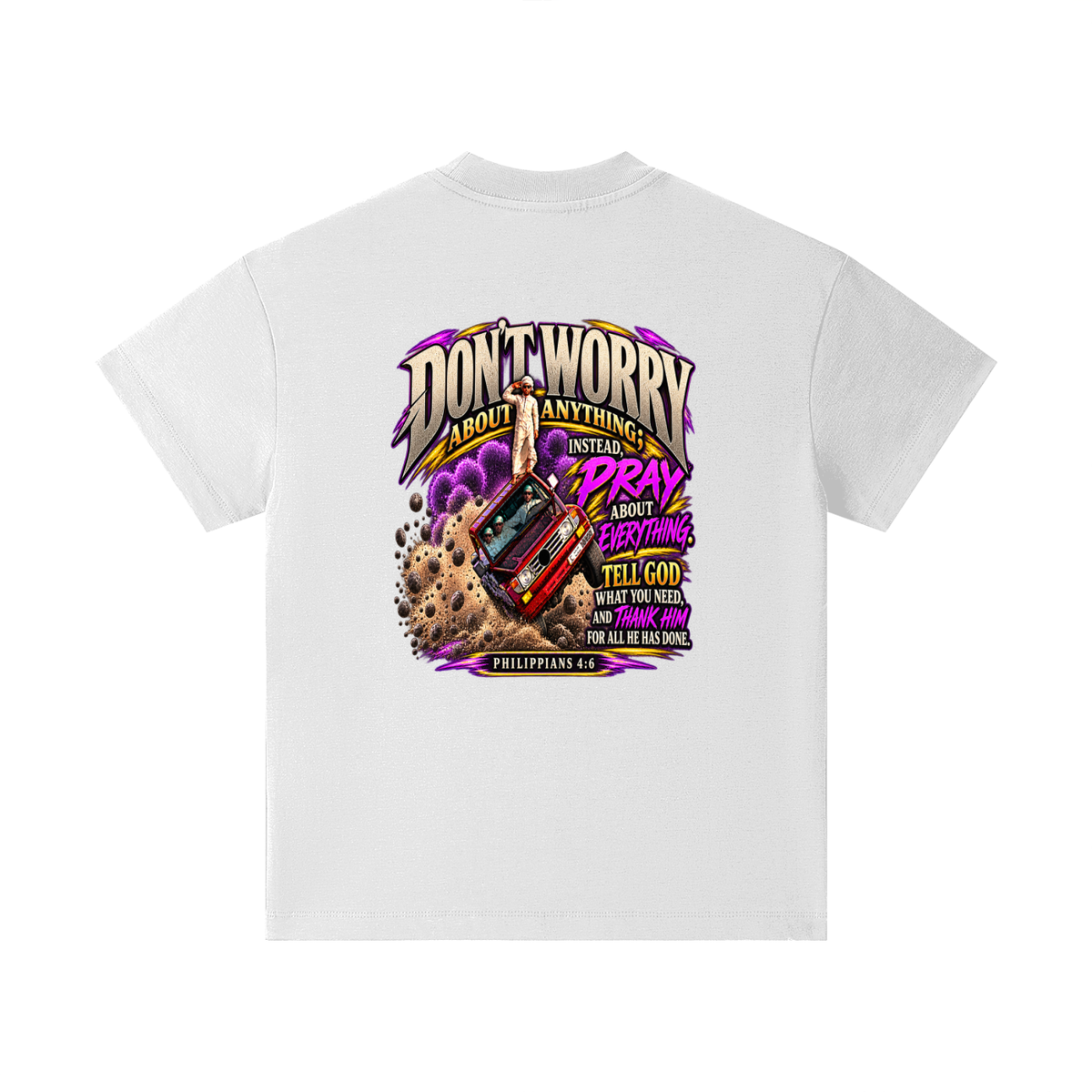PHILIPPIANS 4:6 NLT Kids T-Shirt