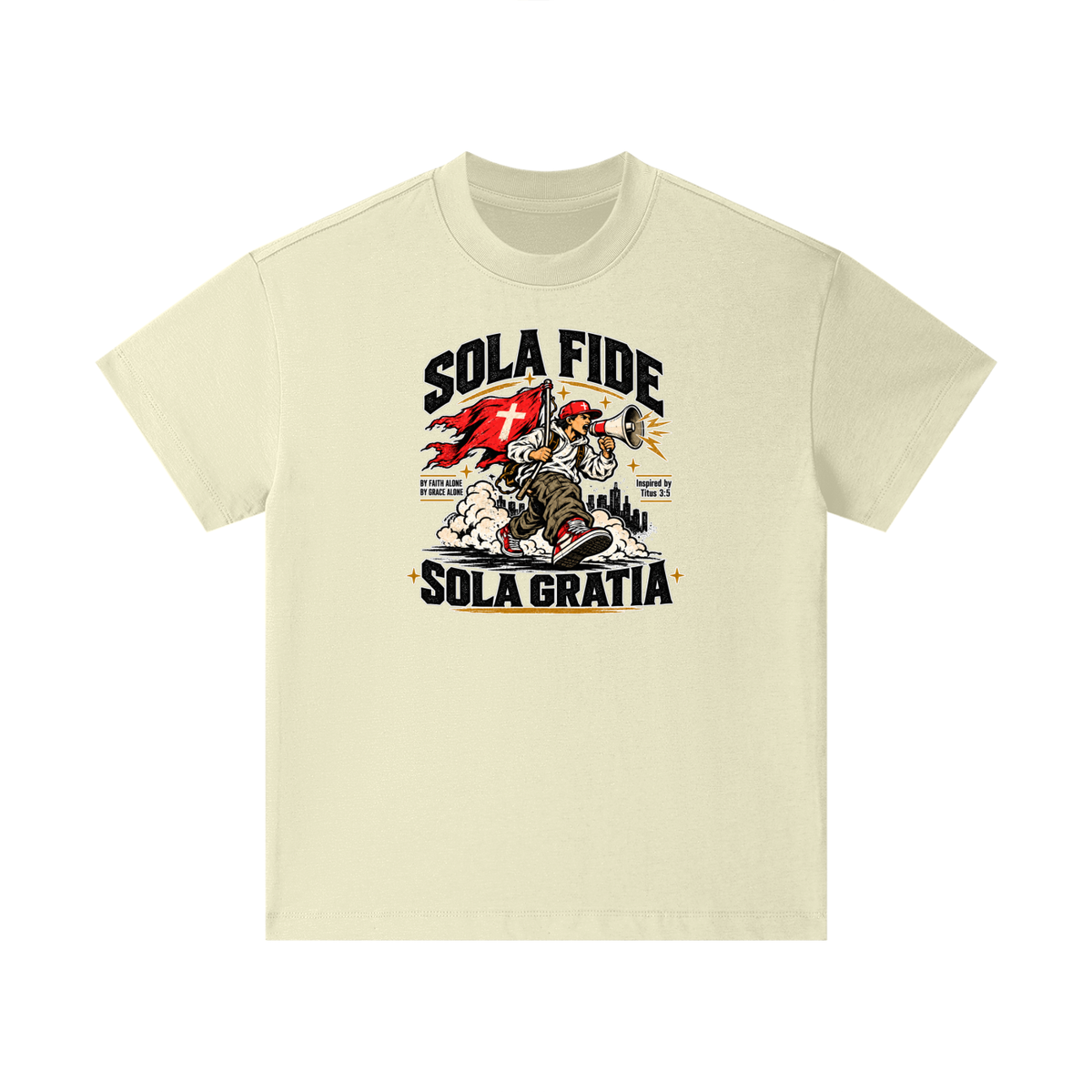 "Sola Fide / Sola Gratia" – Latin for "Faith Alone / Grace Alone." Kids T-Shirt