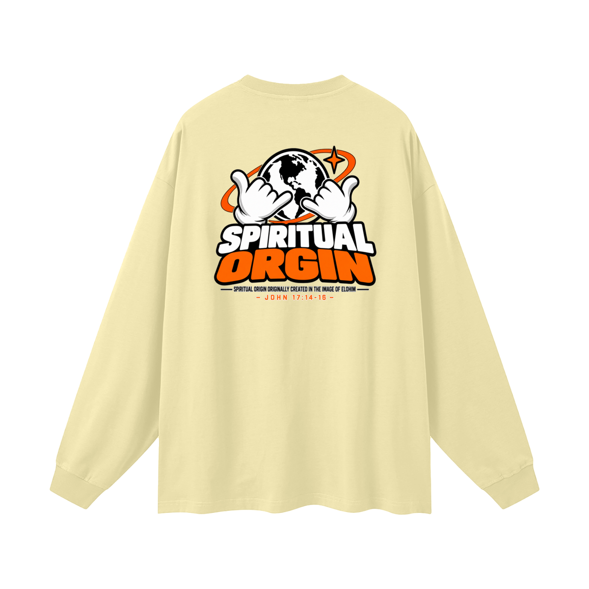 SPIRITUAL ORGIN - SPIRITUAL ORGIN ORIGINALLY CREATED IN THE IMAGE OF ELOHIM- Long Sleeve T-Shirt