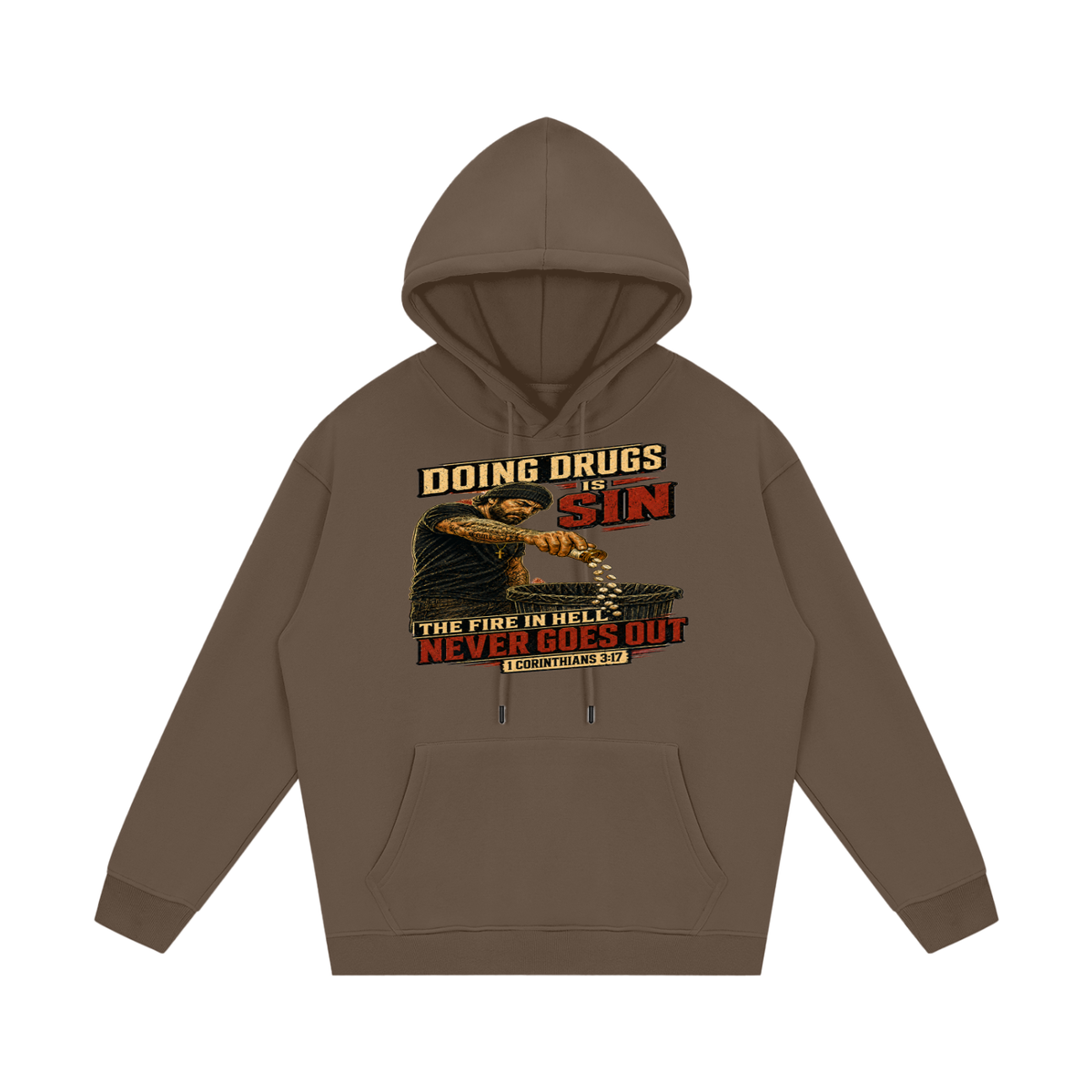 doing drugs is a sin Hoodie
