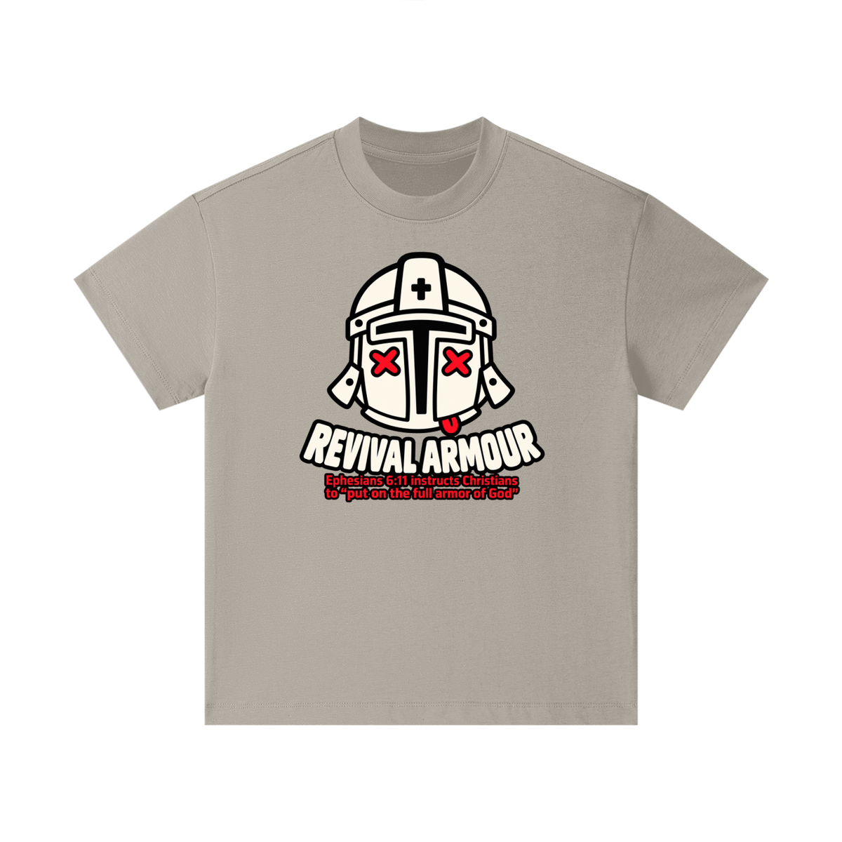 REVIVAL ARMOUR Ephesians 6:11 instructs Christians to "put on the full armor of God" Kids T-Shirt