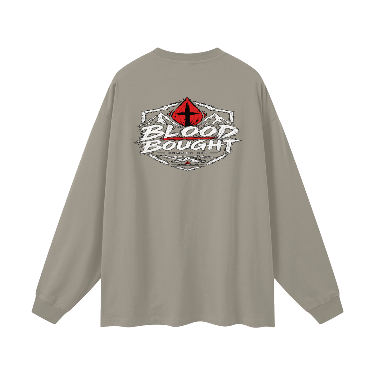 BLOOD BOUGHT - ROMANS 5:9 - Long Sleeve T-Shirt