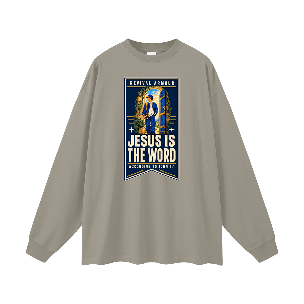 JESUS IS THE WORD ACCORDING TO JOHN 1:1 Long Sleeve T-Shirt