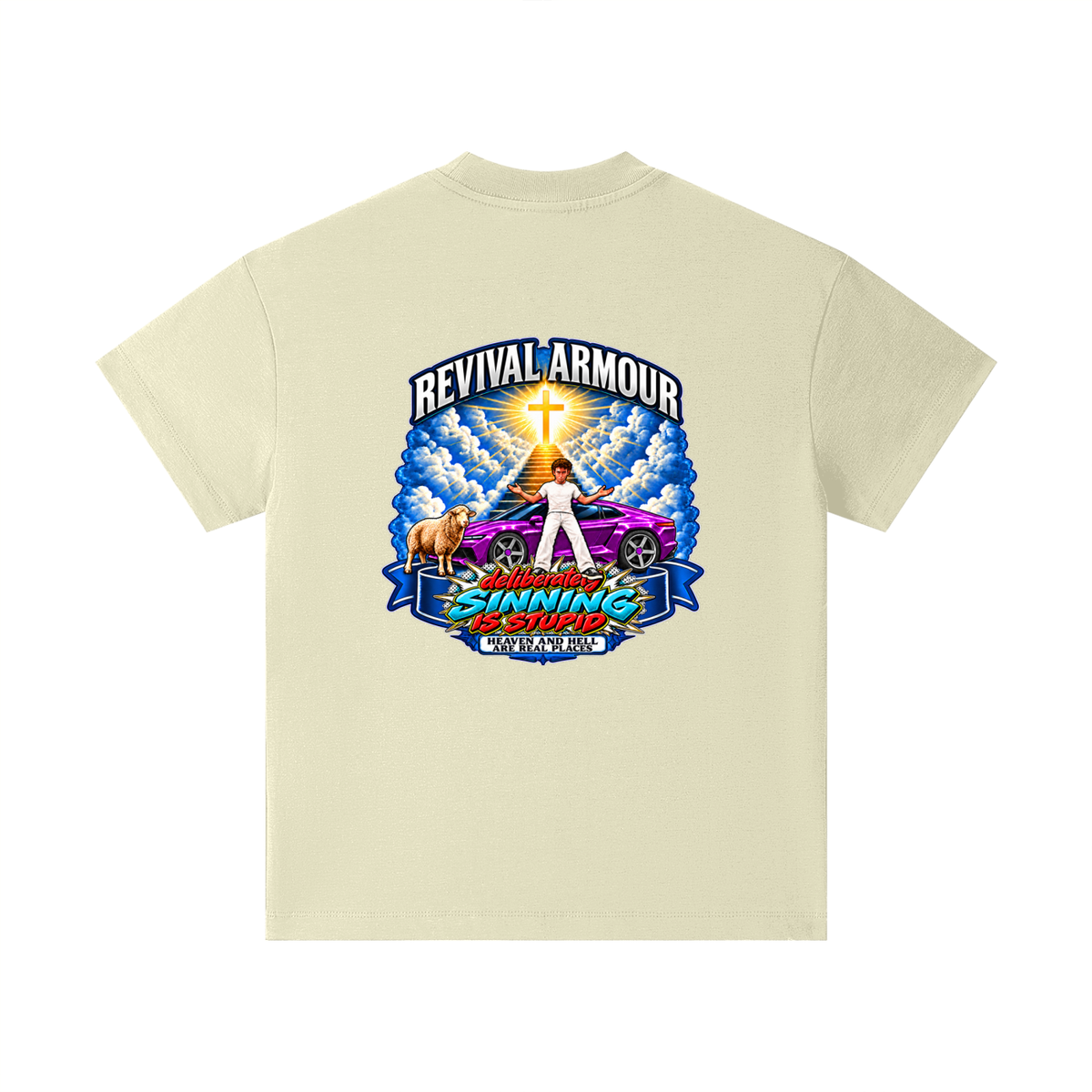 REVIVAL ARMOUR deliberately SINNING IS STUPID HEAVEN AND HELL ARE REAL PLACES DITCH UNGODLINESS Triggered by MARK 1:15 Kids T-Shirt