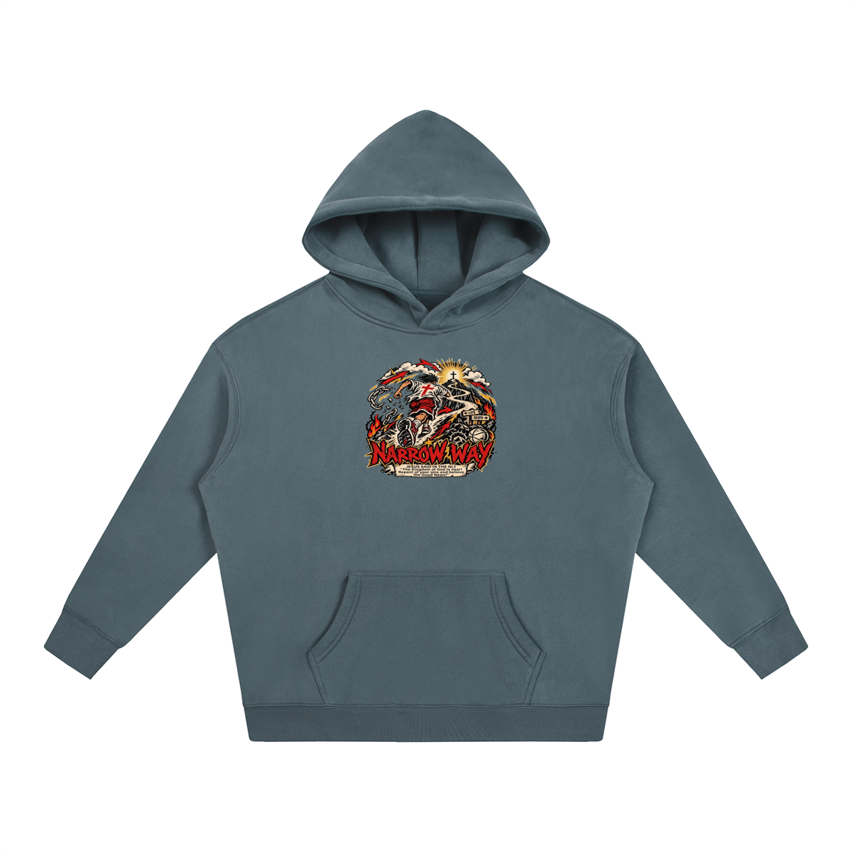 NARROW WAY JESUS SAID IN NLT "The kingdom of God is near! Repent of your sins and believe the Good News!" Hoodie