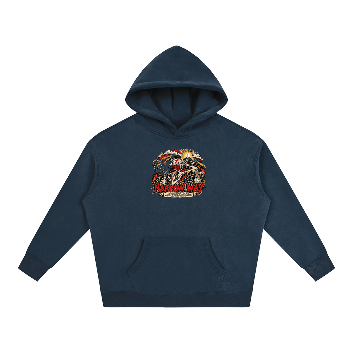 NARROW WAY JESUS SAID IN NLT "The kingdom of God is near! Repent of your sins and believe the Good News!" Hoodie
